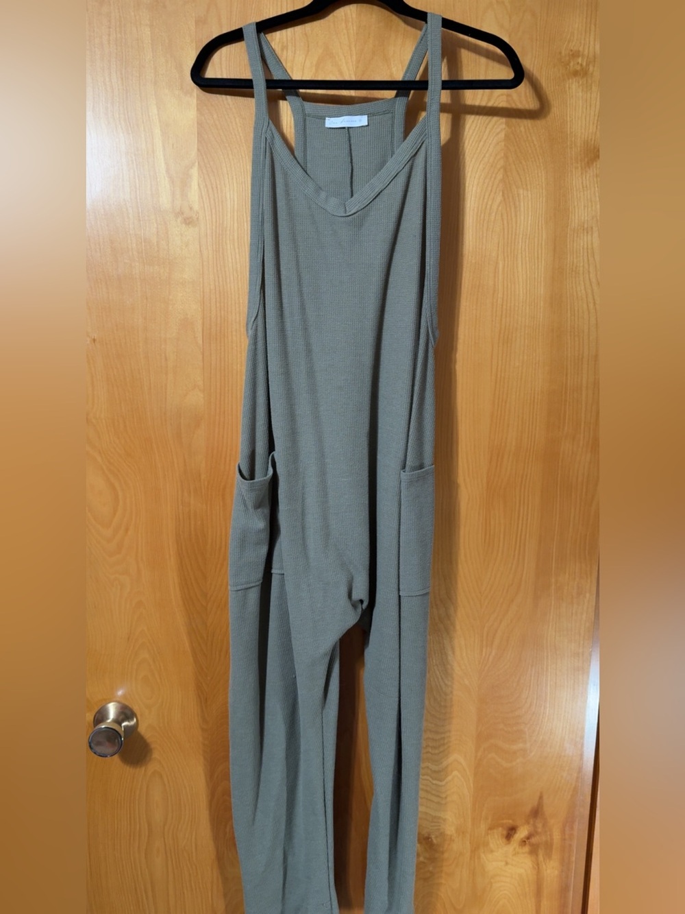 Women’s olive green jumpsuit